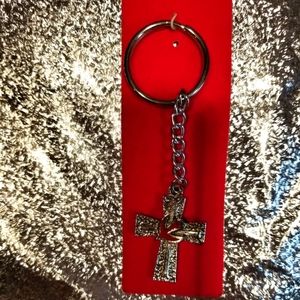 Bird cross keychain #2
